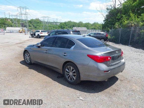 2014 Infiniti Q50 Premium with VIN JN1BV7AR5EM684966, listed as a IAAI auction lot 42306878 with 166,800 mi miles and . Bid and sale history available at DreamBid. Image 3.