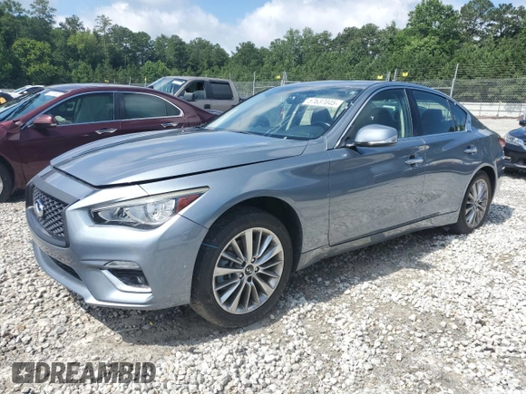 2018 Infiniti Q50 Luxe с VIN JN1EV7AP7JM365199, выставлен на аукционе Copart как лот 57637045 с пробегом 73 312 миль миль и Списание • Salvage title. История ставок и продаж доступна на DreamBid. Изображение 1.