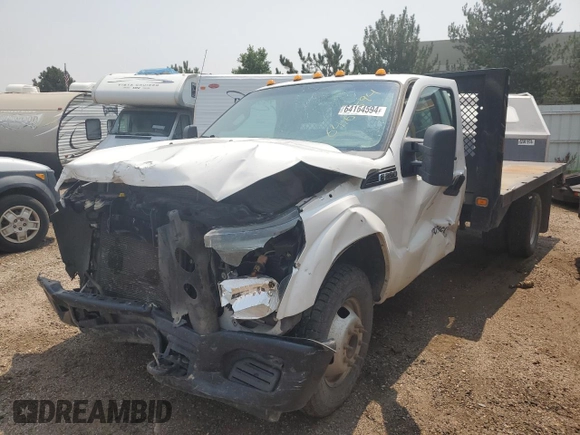 2011 Ford F-350 with VIN 1FDRF3G6XBEA32635, listed as a Copart auction lot 64164594 with Not provided miles and Salvage title. Bid and sale history available at DreamBid. Image 1.