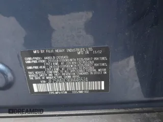 2013 Subaru Forester 2.5X Premium with VIN JF2SHADC9DH446524, listed as a IAAI auction lot 41987520 with 142,295 mi miles. Bid and sale history available at carsss.com. Image 9.