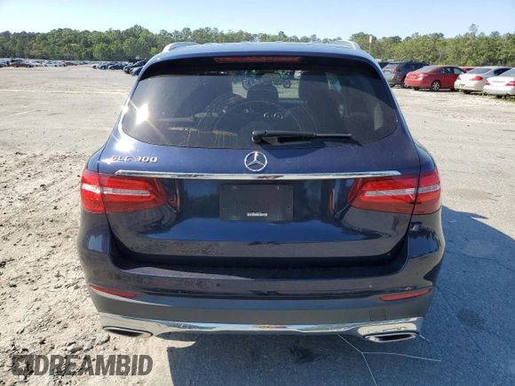 2019 Mercedes-Benz GLC 300 with VIN WDC0G4JB1K1002639, listed as a Copart auction lot 58216615 with 52,160 mi miles and Salvage title. Bid and sale history available at DreamBid. Image 6.