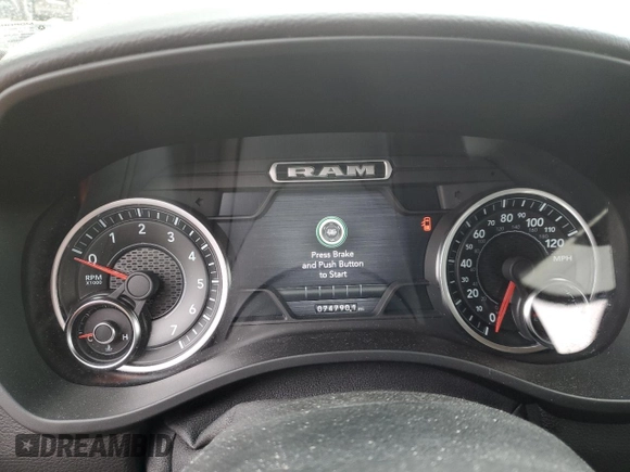 2019 Ram 1500 Big Horn/Lone Star with VIN 1C6RRFFG7KN674938, listed as a Copart auction lot 47053805 with 74,790 mi miles and Clean Title. Bid and sale history available at carsss.com. Image 9.