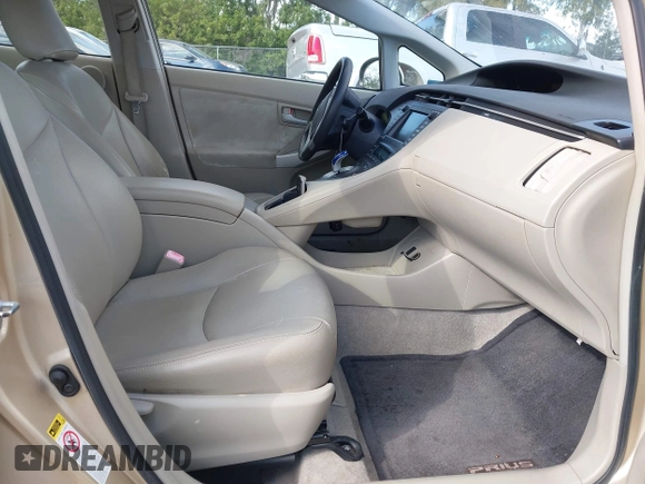 2010 Toyota Prius II with VIN JTDKN3DU0A0140091, listed as a IAAI auction lot 41712626 with 1 mi miles. Bid and sale history available at carsss.com. Image 5.