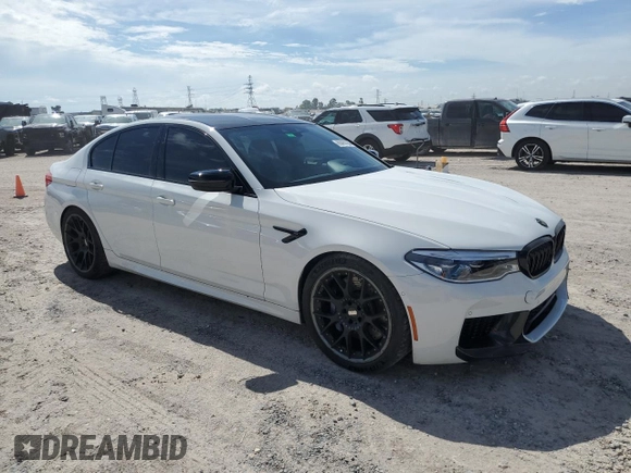 2020 BMW M5 Competition with VIN WBSJF0C0XLCD33495, listed as a Copart auction lot 69428704 with 32,921 mi miles and Salvage Title. Bid and sale history available at carsss.com. Image 4.