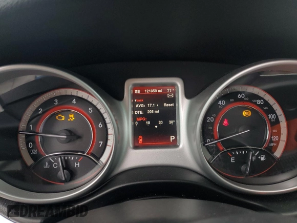 2014 Dodge Journey R/T z VIN 3C4PDCEG7ET227013, wystawiony jako Copart lot #55409384 z przebiegiem 121 859 mil mil oraz Szkoda całkowita • Salvage title. Historia ofert i sprzedaży dostępna na DreamBid. Obrazek 9.