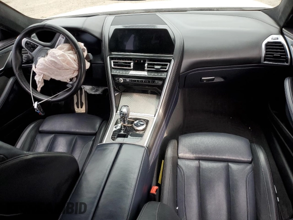 2020 BMW 8 Series M850i with VIN WBAGV8C00LCD80972, listed as a Copart auction lot 46907745 with Not provided miles and Salvage title. Bid and sale history available at DreamBid. Image 8.