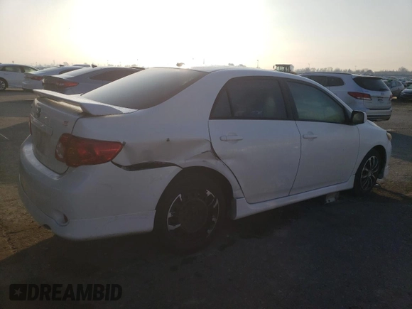 2009 Toyota Corolla with VIN 2T1BU40E49C154553, listed as a Copart auction lot 42830395 with 132,647 mi miles and Salvage Title. Bid and sale history available at carsss.com. Image 3.
