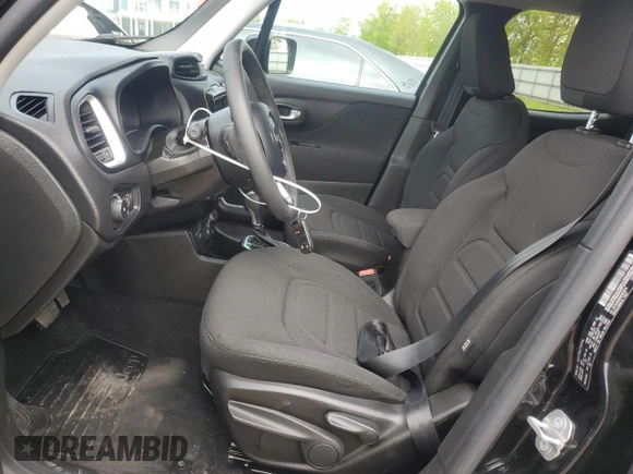 2021 Jeep Renegade Islander with VIN ZACNJDBB0MPM32819, listed as a Copart auction lot 57473315 with 5,370 mi miles and Salvage title. Bid and sale history available at DreamBid. Image 7.