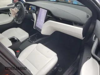 2020 Tesla Model X Long Range with VIN 5YJXCBE2XLF250234, listed as a Copart auction lot 42236365 with 63,401 mi miles and Non Repairable. Bid and sale history available at carsss.com. Image 8.
