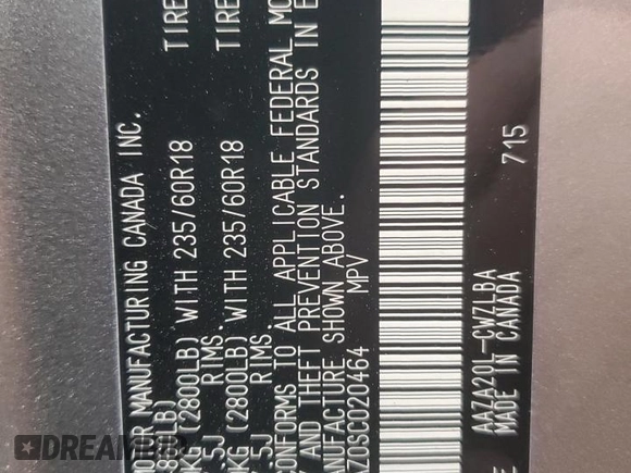 2025 Lexus NX with VIN 2T2GDCAZ0SC020464, listed as a Copart auction lot 85345254 with 8,260 mi miles and Salvage Title. Bid and sale history available at carsss.com. Image 13.