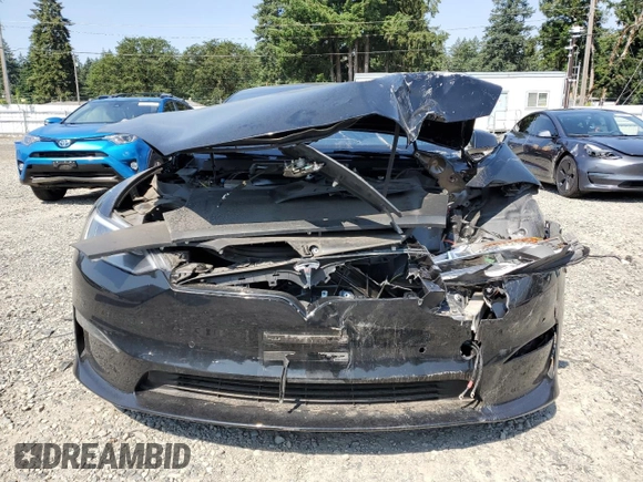 2021 Tesla Model S Plaid with VIN 5YJSA1E66MF434066, listed as a Copart auction lot 61648755 with Not provided miles and Salvage title. Bid and sale history available at DreamBid. Image 5.