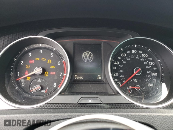 2016 Volkswagen Golf GTI SE with VIN 3VW4T7AU7GM010628, listed as a Copart auction lot 70206094 with 75,965 mi miles and Salvage Title. Bid and sale history available at carsss.com. Image 9.