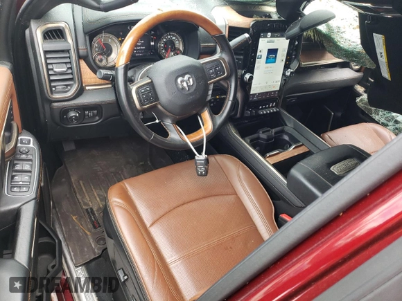 2022 Ram 2500 Longhorn with VIN 3C6UR5GL4NG232700, listed as a Copart auction lot 74691294 with 31,164 mi miles and Salvage title. Bid and sale history available at DreamBid. Image 8.