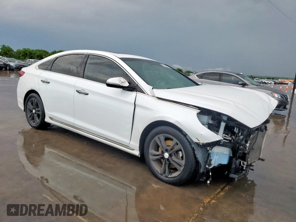 2018 Hyundai Sonata SEL with VIN 5NPE34AF7JH609811, listed as a Copart auction lot 54253855 with 129,435 mi miles and Clean Title. Bid and sale history available at DreamBid. Image 4.