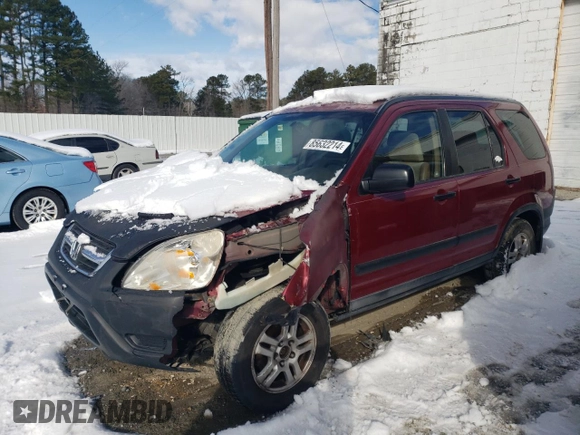 2002 Honda CR-V EX with VIN JHLRD78832C007933, listed as a Copart auction lot 85632214 with 163,767 mi miles and Salvage Title. Bid and sale history available at DreamBid. Image 1.