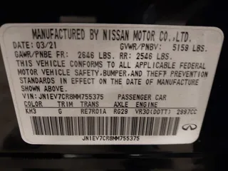 2021 Infiniti Q50 Signature Edition с VIN JN1EV7CR8MM755375, выставлен на аукционе IAAI как лот 42536291 с пробегом 77 232 миль миль и . История ставок и продаж доступна на DreamBid. Изображение 9.