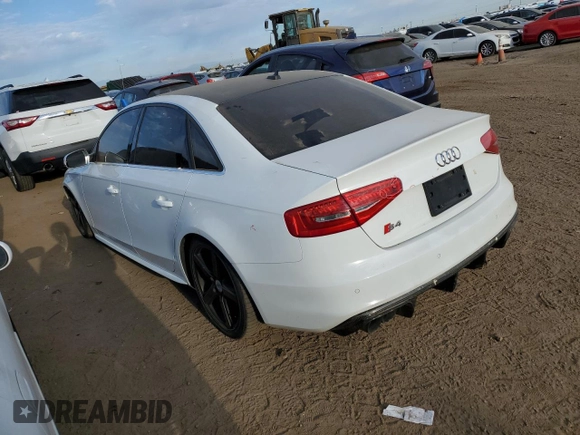 2013 Audi S4 Premium Plus with VIN WAUBGAFL3DA072335, listed as a Copart auction lot 73298004 with 96,735 mi miles and Salvage Title. Bid and sale history available at carsss.com. Image 2.