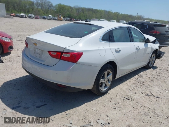 2020 Chevrolet Malibu LS with VIN 1G1ZC5ST3LF047312, listed as a IAAI auction lot 42109712 with 53,525 mi miles and . Bid and sale history available at DreamBid. Image 4.