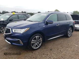 2019 Acura MDX Sport Hybrid w/Advance Pkg with VIN 5J8YD7H72KL000117, listed as a Copart auction lot 68556373 with 62,368 mi miles. Bid and sale history available at carsss.com. Image 1.