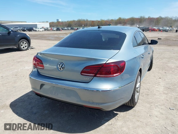 2013 Volkswagen CC Sport with VIN WVWBN7AN6DE536425, listed as a IAAI auction lot 42091513 with 180,753 mi miles. Bid and sale history available at carsss.com. Image 4.