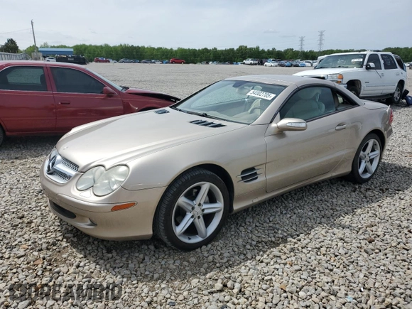 2005 Mercedes-Benz SL 500 with VIN WDBSK75F25F102914, listed as a Copart auction lot 54002705 with 117,692 mi miles and Clean Title. Bid and sale history available at DreamBid. Image 1.