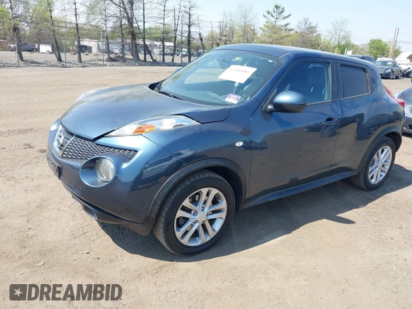 2011 Nissan Juke SL with VIN JN8AF5MV5BT028629, listed as a IAAI auction lot 42116881 with 57,231 mi miles. Bid and sale history available at carsss.com. Image 2.