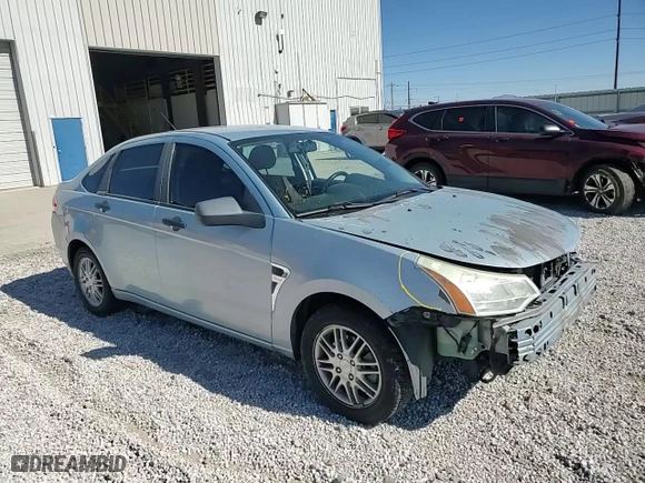 2008 Ford Focus SE with VIN 1FAHP35N28W186272, listed as a Copart auction lot 66409274 with 124,179 mi miles and Salvage Title. Bid and sale history available at carsss.com. Image 10.