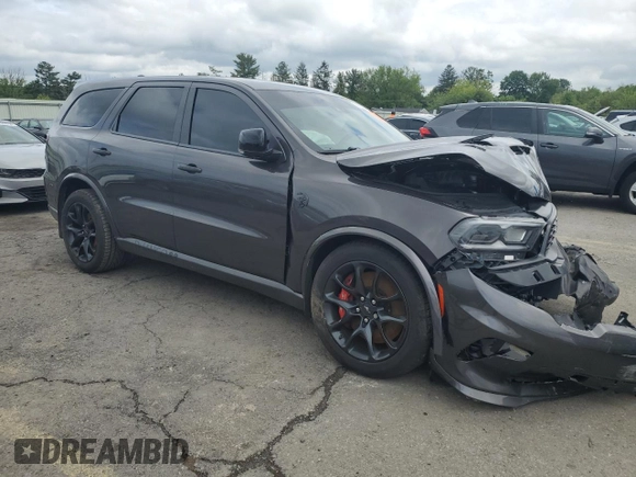 2021 Dodge Durango SRT Hellcat with VIN 1C4SDJH90MC845182, listed as a Copart auction lot 58799525 with Not provided miles and Salvage title. Bid and sale history available at DreamBid. Image 4.