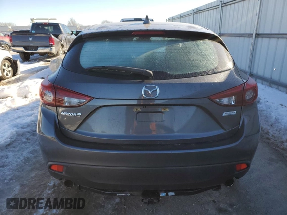 2015 Mazda 3 S Grand Touring with VIN JM1BM1M33F1221067, listed as a Copart auction lot 88398405 with 100,168 mi miles and Salvage Title. Bid and sale history available at DreamBid. Image 6.