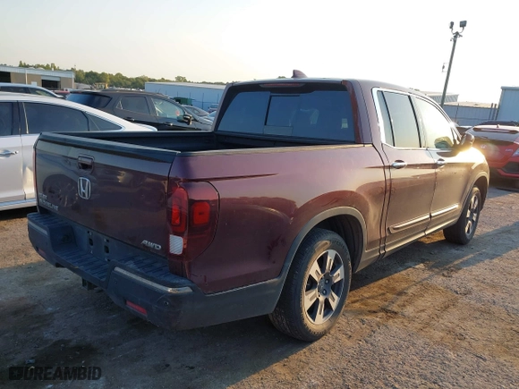 2017 Honda Ridgeline RTL-E with VIN 5FPYK3F74HB029959, listed as a IAAI auction lot 40530840 with 95,596 mi miles. Bid and sale history available at carsss.com. Image 4.