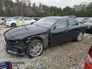 2017 Jaguar XF 35t Prestige with VIN SAJBE4BV2HCY37158, listed as a Copart auction lot 41450445 with 94,800 mi miles and Salvage Title. Bid and sale history available at carsss.com. Image 1.