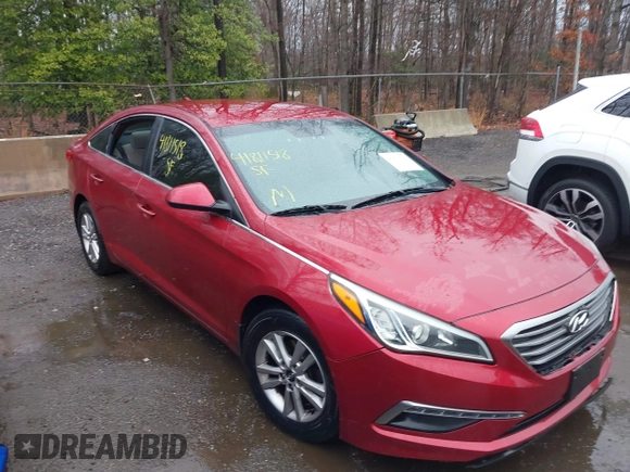 2015 Hyundai Sonata 2.4L SE with VIN 5NPE24AF7FH188232, listed as a IAAI auction lot 41811518 with 140,850 mi miles. Bid and sale history available at carsss.com. Image 6.