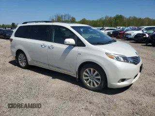 2017 Toyota Sienna XLE с VIN 5TDDZ3DC4HS160369, выставлен на аукционе Copart как лот 56485845 с пробегом 94 181 миль миль и Списание • Salvage title. История ставок и продаж доступна на DreamBid. Изображение 4.