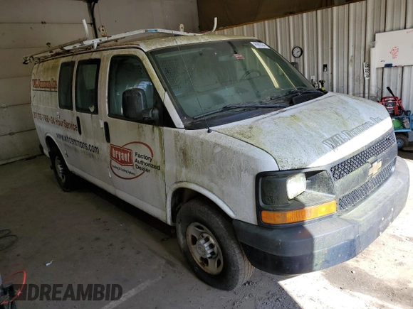2011 Chevrolet Express Cargo z VIN 1GCZGTCG9B1186826, wystawiony jako Copart lot #82085794 z przebiegiem 202 697 mil mil oraz Nie do naprawy • Non repairable. Historia ofert i sprzedaży dostępna na DreamBid. Obrazek 4.