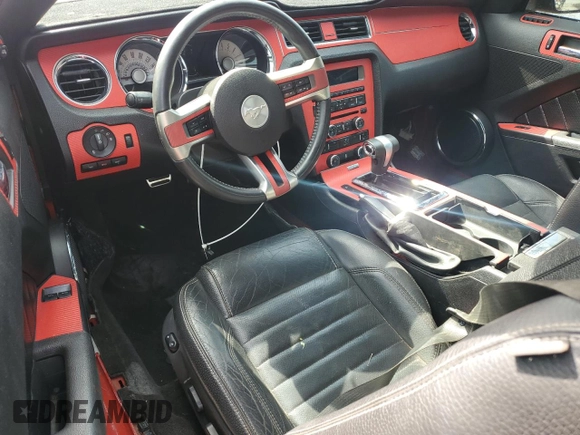 2012 Ford Mustang GT Premium with VIN 1ZVBP8CF0C5231732, listed as a Copart auction lot 54009665 with Not Provided miles and Salvage Title. Bid and sale history available at DreamBid. Image 8.
