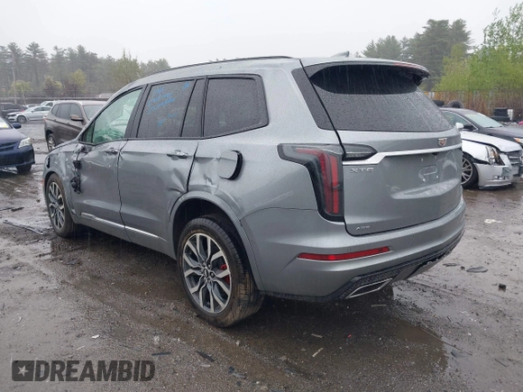 2023 Cadillac XT6 AWD Sport with VIN 1GYKPHRS2PZ179987, listed as a IAAI auction lot 42169973 with 20,623 mi miles and . Bid and sale history available at DreamBid. Image 3.