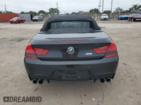 2015 BMW M6 with VIN WBSLZ9C52FD651302, listed as a Copart auction lot 79278924 with 34,033 mi miles and Salvage title. Bid and sale history available at DreamBid. Image 6.
