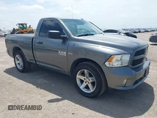 2013 Ram 1500 Express with VIN 3C6JR6AT6DG586458, listed as a IAAI auction lot 42430181 with 99,782 mi miles and . Bid and sale history available at DreamBid. Image 1.