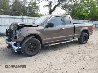 2016 Ford F-150 XLT with VIN 1FTFX1EG2GFB17717, listed as a Copart auction lot 55575825 with 122,867 mi miles and Salvage title. Bid and sale history available at DreamBid. Image 1.