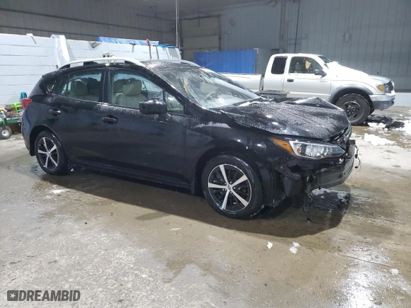 2022 Subaru Impreza Premium with VIN 4S3GTAD63N3727049, listed as a Copart auction lot 88943545 with 0 mi miles and Salvage Title. Bid and sale history available at carsss.com. Image 4.