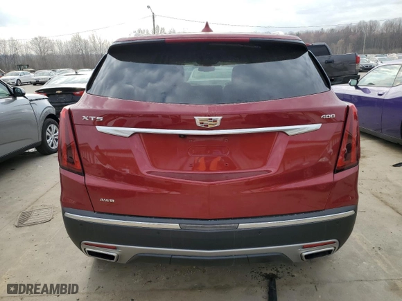 2020 Cadillac XT5 Premium Luxury AWD with VIN 1GYKNDRS8LZ195233, listed as a Copart auction lot 48080865 with 57,818 mi miles and Salvage Title. Bid and sale history available at carsss.com. Image 6.