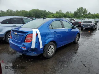 2017 Chevrolet Sonic LT with VIN 1G1JD5SG6H4173423, listed as a Copart auction lot 60721595 with 99,860 mi miles and Salvage title. Bid and sale history available at DreamBid. Image 3.
