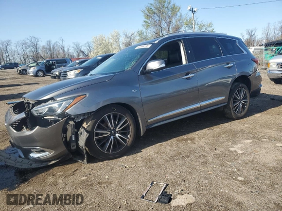 2019 Infiniti QX60 Luxe with VIN 5N1DL0MM2KC564025, listed as a Copart auction lot 50594535 with 85,493 mi miles and Salvage title. Bid and sale history available at DreamBid. Image 1.
