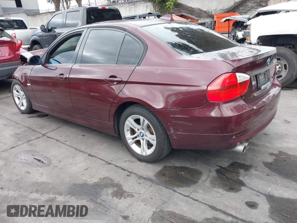 2008 BMW 3 Series 328xi with VIN WBAVC735X8KP39421, listed as a IAAI auction lot 41769424 with 137,451 mi miles. Bid and sale history available at carsss.com. Image 3.