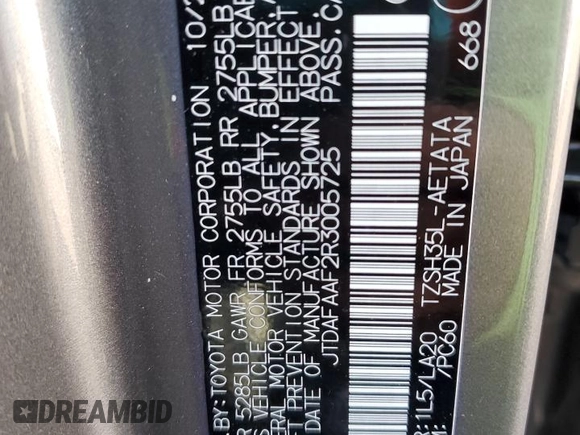 2024 Toyota Crown Platinum with VIN JTDAFAAF2R3005725, listed as a Copart auction lot 48434025 with 4,219 mi miles and Salvage Title. Bid and sale history available at DreamBid. Image 13.