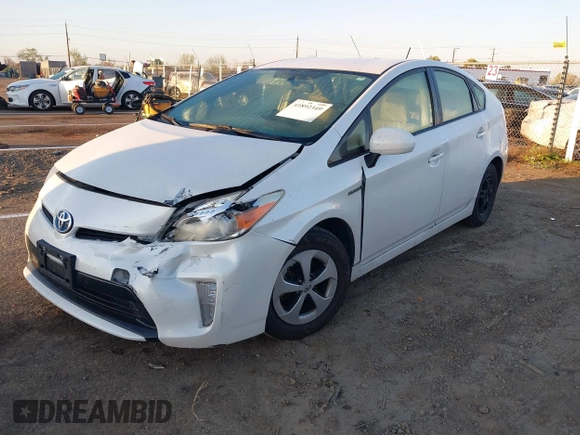 2013 Toyota Prius One with VIN JTDKN3DU5D0356118, listed as a IAAI auction lot 41892349 with 181,558 mi miles. Bid and sale history available at carsss.com. Image 2.