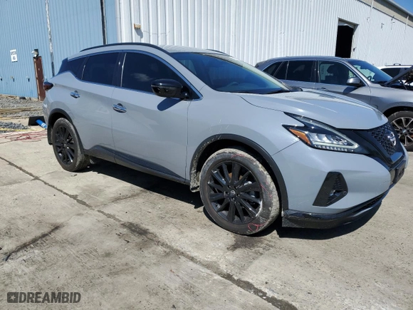 2023 Nissan Murano SV with VIN 5N1AZ2BS9PC119741, listed as a Copart auction lot 49467075 with 15,102 mi miles and Salvage Title. Bid and sale history available at carsss.com. Image 4.