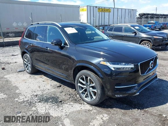 2019 Volvo XC90 Momentum with VIN YV4A22PK0K1424421, listed as a IAAI auction lot 41965642 with 78,135 mi miles. Bid and sale history available at carsss.com. Image 1.