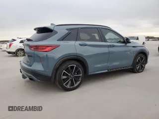 2023 Infiniti QX50 Sport z VIN 3PCAJ5FA6PF115972, wystawiony jako Copart lot #84494994 z przebiegiem 27 121 mil mil oraz Szkoda całkowita • Salvage title. Historia ofert i sprzedaży dostępna na DreamBid. Obrazek 3.