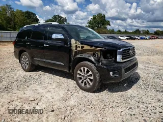 2020 Toyota Sequoia Limited with VIN 5TDKY5G12LS074213, listed as a Copart auction lot 71847614 with 92,113 mi miles and Salvage Title. Bid and sale history available at carsss.com. Image 12.